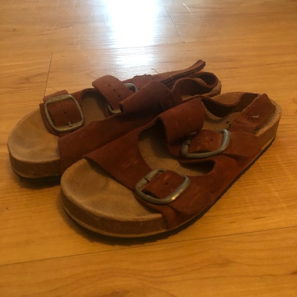 Zara Girls Suede Sandals - Picture 3 of 4